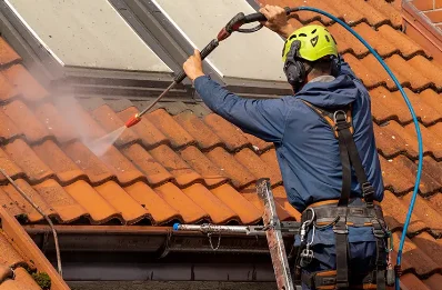 Démoussage et hydrofuge de toiture à Calzan